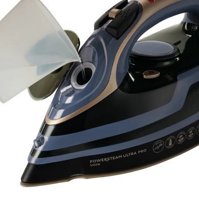 Russell Hobbs Праска Russell Hobbs, 3100Вт, паровий удар -210гр, верт. відпарювання, керам. підошва, чорно-синий 28630-56 фото