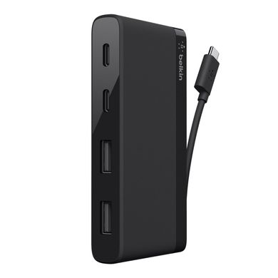 Belkin Концентратор 3.0 USB-C TRAVEL HUB,BLACK F4U090btBLK фото