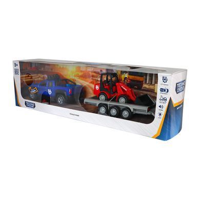 Игровой набор - ВНЕДОРОЖНИК С ПРИЦЕПОМ И ПОГРУЗЧИКОМ (свет, звук) 510207.270 фото
