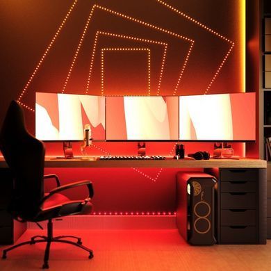 Twinkly Гірлянда Smart LED Twinkly Dots Lights RGB 400 IP44 20м кабель чорний TWD400STP-BEU фото