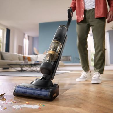 Philips Пылесос беспроводный AquaTrio, влажная уборка, конт пыль -0.42л, автон. раб. до 25мин, PowerCyclone Aqua, турборежим, черный XW7264/10 фото