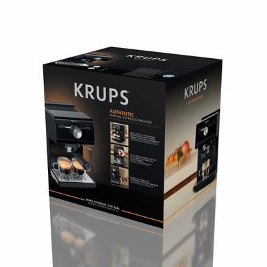 Krups Кофеварка рожковая Authentic C50 2л, молотый, 15 бар, черный XP381810 фото