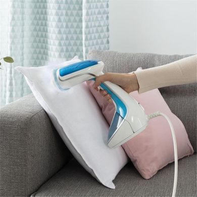 Tefal Відпарювач компактний Pure Tex 4в1 , 1700Вт, 200мл, постійна пара - 30гр, керам. підошва, біло-блакитний DT9530E1 фото