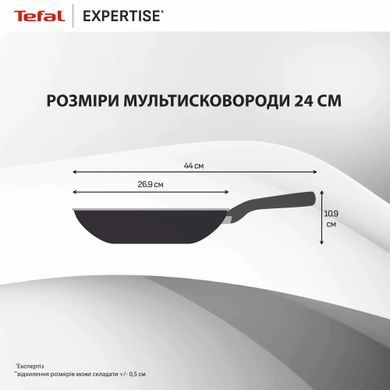Tefal Tefal Multi Pan, Expertise, with lid, 24cm, aluminum, bakelite, glass, black G3218402 фото