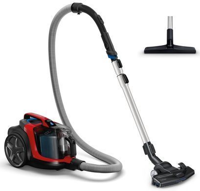 Philips Пылесос контейнерный PowerPro Expert, 900Вт, конт пыль -2л, НЕРА, черно-красный FC9729/09 фото