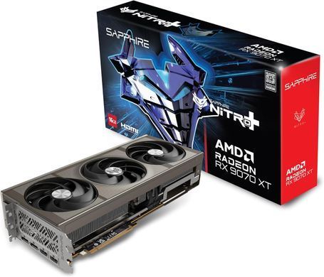 SAPPHIRE Видеокарта Radeon RX 9070 XT 16GB GDDR6 NITRO+ GAMING OC 11348-01-20G фото