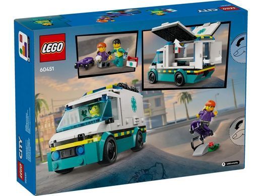 LEGO Конструктор LEGO City Швидка допомога 60451 фото