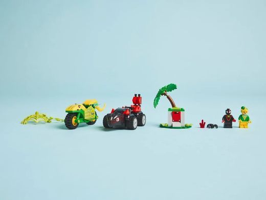 LEGO Конструктор LEGO Spidey Перегони на електромобілях з динозаврами 11198 фото