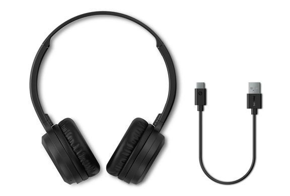 Philips Наушники On-ear TAH1108 BT 5.2, SBC, Wireless, Mic, Черный TAH1108BK/00 фото