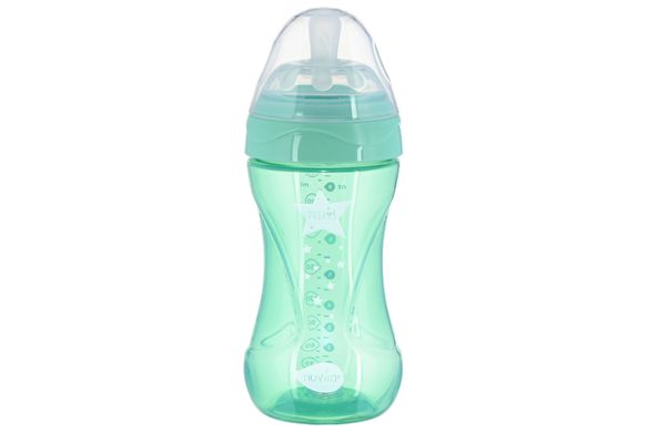 Детская бутылочка Nuvita 6032 Mimic Cool 250мл 3+ Антиколиковая зеленая NV6032GREEN фото