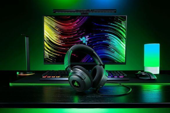 Razer Гарнитура игровая Kraken V4 X, 7.1, USB-A, 1.8м, RGB, чёрный RZ04-05180100-R3M1 фото