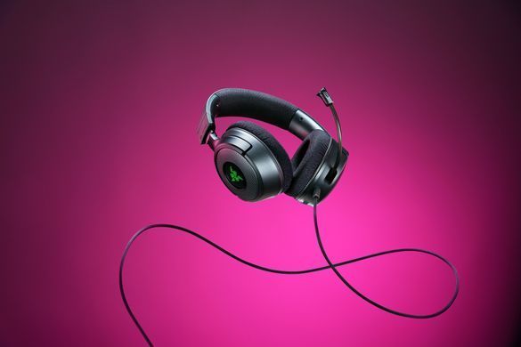 Razer Гарнитура игровая Kraken V4 X, 7.1, USB-A, 1.8м, RGB, чёрный RZ04-05180100-R3M1 фото