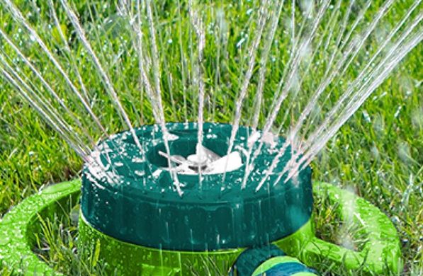 Зрошувач дощовий Verto, садовий, 9 функцій, площа поливу до 95 м2 15G781 фото