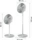 Philips Вентилятор Philips напольный Series 2000, 40см, 48Вт, таймер, поворот 90, белый