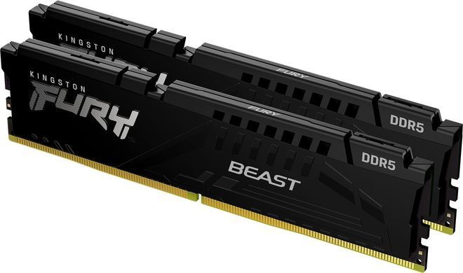 Kingston Память ПК DDR5 32GB KIT (16GBx2) 5200 FURY Beast Black EXPO KF552C36BBEK2-32 фото