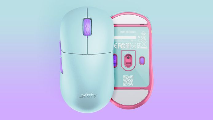 Cherry Xtrfy Миша M8 WIRELESS Frosty Mint M8W-RGB-MINT фото