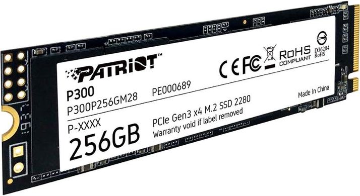 Накопичувач SSD Patriot M.2 256GB PCIe 3.0 P300 P300P256GM28 фото