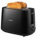 Philips Тостер Daily Collection, 830Вт, пластик, крышка от пыли, черный