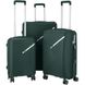 Набір пластикових валіз 2E, SIGMA,(L+M+S), 4 колеса, смарагд 1 - магазин Coolbaba Toys