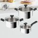 Tefal Набір посуду Delicious, 6 предметів, нержавіюча сталь, бакеліт, скло 8 - магазин Coolbaba Toys