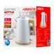 ARDESTO Электрочайник EKL-F420WWD, 1.7л, металл, мат, Strix, белый 15 - магазин Coolbaba Toys