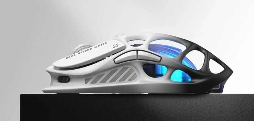 GravaStar Миша Mercury M1 Pro, BT/WL/USB-A, RGB, чорно-білий GRAVASTARM1PRO_GBLK фото