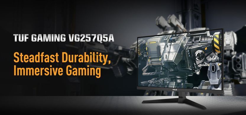 ASUS Монітор 24.5" TUF Gaming VG257Q5A 2xHDMI, DP, MM, VA, 200Hz, 0.5ms, sRGB 125%, AdaptiveSync 90LM0B40-B01B71 фото