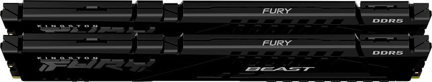 Kingston Память ПК DDR5 32GB KIT (16GBx2) 5200 FURY Beast Black EXPO KF552C36BBEK2-32 фото