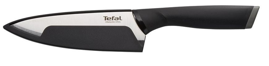 Кухонный нож поварской Tefal Comfort, длина лезвия 15 см, нерж.сталь, чехол K2213144 фото