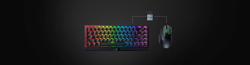 Razer Миша Basilisk V3 X HyperSpeed, RGB, WL/BT, чорний RZ01-04870100-R3G1 фото