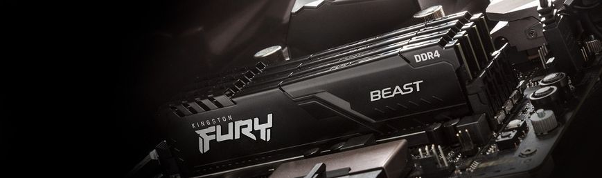 Kingston Пам'ять ПК DDR4 16GB KIT (8GBx2) 3600 FURY Beast KF436C17BBK2/16 фото