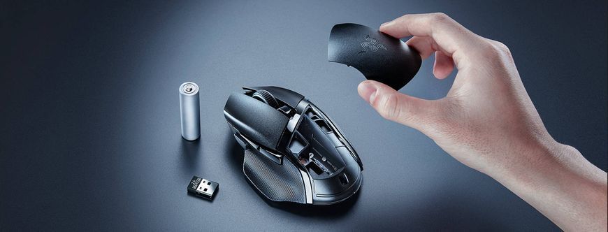 Razer Миша Basilisk V3 X HyperSpeed, RGB, WL/BT, чорний RZ01-04870100-R3G1 фото