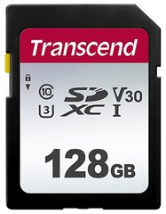 Карта памяти Transcend SD 128GB C10 UHS-I R100/W40MB/s TS128GSDC300S фото