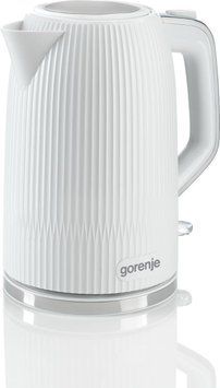 Gorenje Електрочайник 1.7л, Strix-контроль, білий матовий K17DPW фото