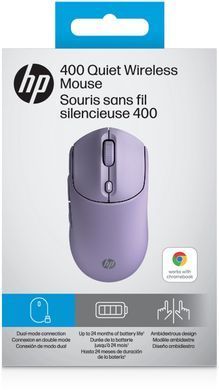 HP Миша HP 400 Quiet, WL/BT, фіолетовий AZ7B7AA фото