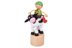 Іграшка goki натисни і тряси Корівка 53932G-3 - купити в інтернет-магазині Coolbaba Toys
