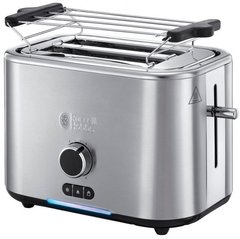 Toaster Russell Hobbs VELOCITY, 2400W, stainless steel, crumb tray, heated, steel 24140-56 фото