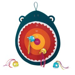 Розвиваюча гра - ГОЛОДНА АКУЛА (1 мішень, 4 м'ячики-рибки) - купити в інтернет-магазині Coolbaba Toys