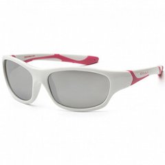 Дитячі сонцезахисні окуляри Koolsun біло-рожеві серії Sport (Розмір: 3+) - купити в інтернет-магазині Coolbaba Toys