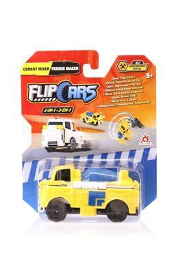 Flip Cars Машинка-трансформер 2 в 1 Бетономешалка и Траншеекопатель EU463875-02 фото