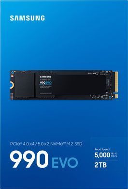 Samsung Накопитель SSD M.2 2TB PCIe 4.0 990EVO MZ-V9E2T0BW фото