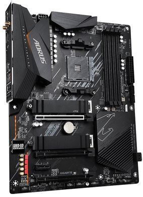 Gigabyte Материнська плата B550 AORUS ELITE AX V2 sAM4 B550 4xDDR4 M.2 HDMI DP ATX B550_AORUS_ELITE_AX_V2 фото