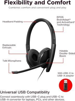 Lenovo Гарнітура Wired ANC Headset Gen 2 (Teams) 4XD1M45627 фото
