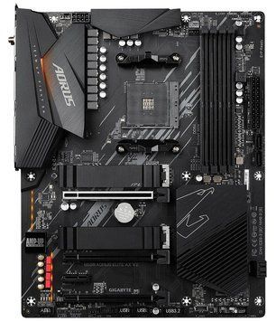 Gigabyte Материнская плата B550 AORUS ELITE AX V2 sAM4 B550 4xDDR4 DP-HDMI M.2 802.11ax+BT5.0 SPDIF ATX B550_AORUS_ELITE_AX_V2 фото