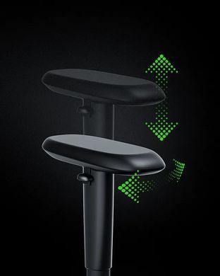 Razer Крісло Iskur V2 X NewGen, EPU шкіра з CoolTouch&trade;, 2D-Armrests, чорно-зелений RZ38-05310700-R3G1 фото