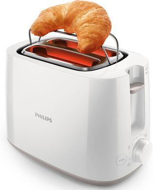 Philips Тостер Daily Collection, 830Вт, пластик, білий
