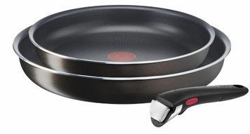Tefal Набір посуду Ingenio XL Intense, змінна ручка, 3предмети, алюміній, бакеліт, коричневий L1509273 фото