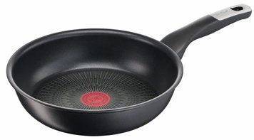 Сковорода Tefal Unlimited, 24см, покрытие Titanium Extra, индукция, Thermo-Spot, алюм., чёрный G2550472 фото