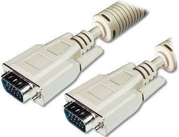 Digitus Кабель VGA (M/M), 10м, ферит, бежевий AK-310103-100-E фото