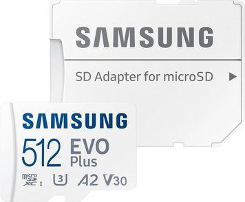 Samsung Карта памяти microSDXC 256GB C10 UHS-I R130MB/s Evo Plus + SD MB-MC512SA/EU фото
